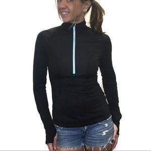 Zella fitted reflective half zip pullover